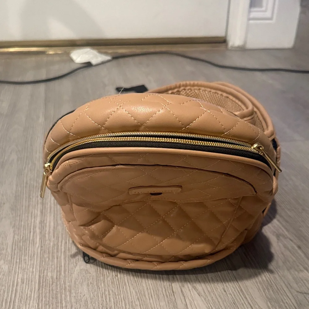 Quilted Tan Kids Tushbaby Accessory carry Bag